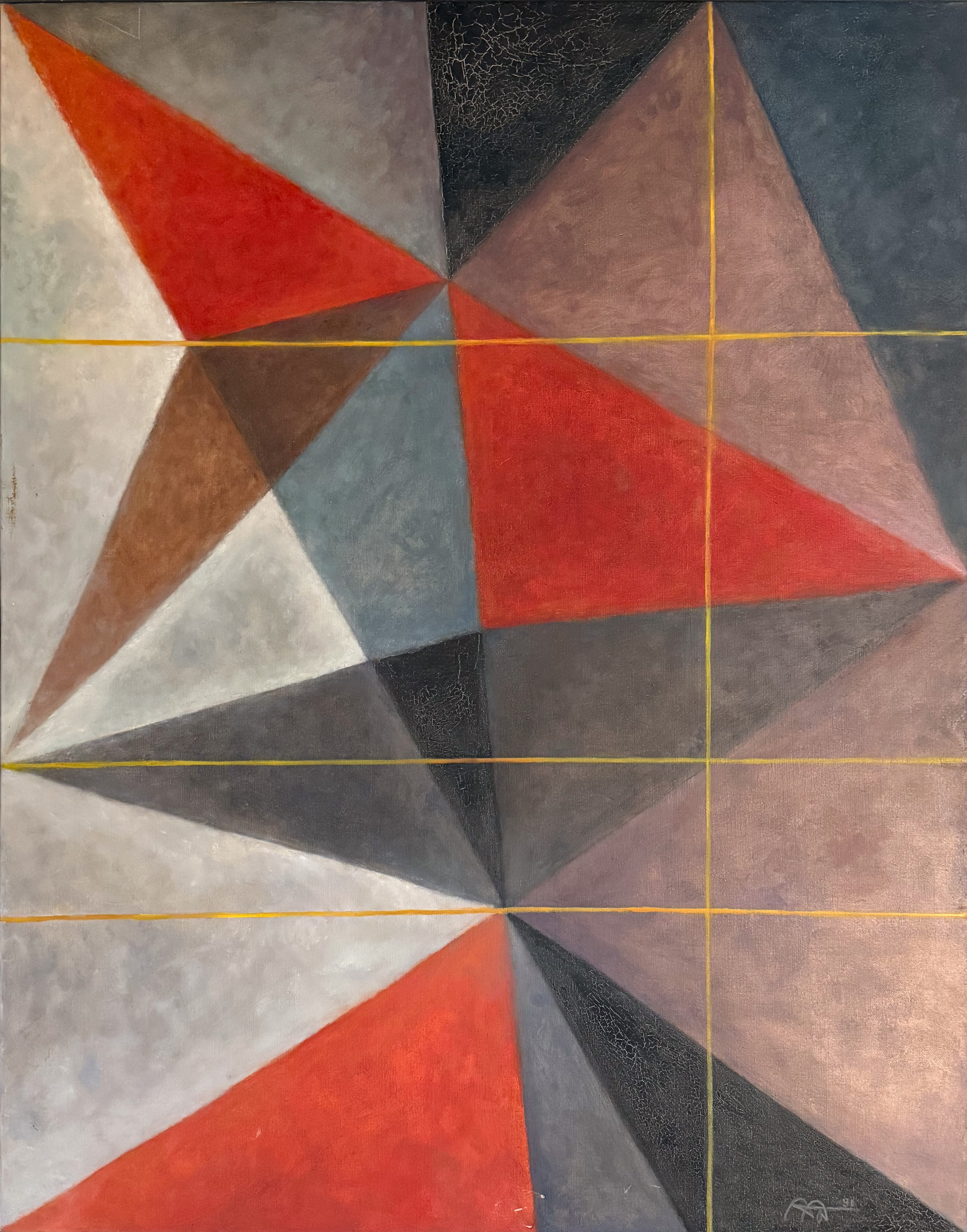 Aram Alecian, huile sur toile, 1991, 114×146 cm