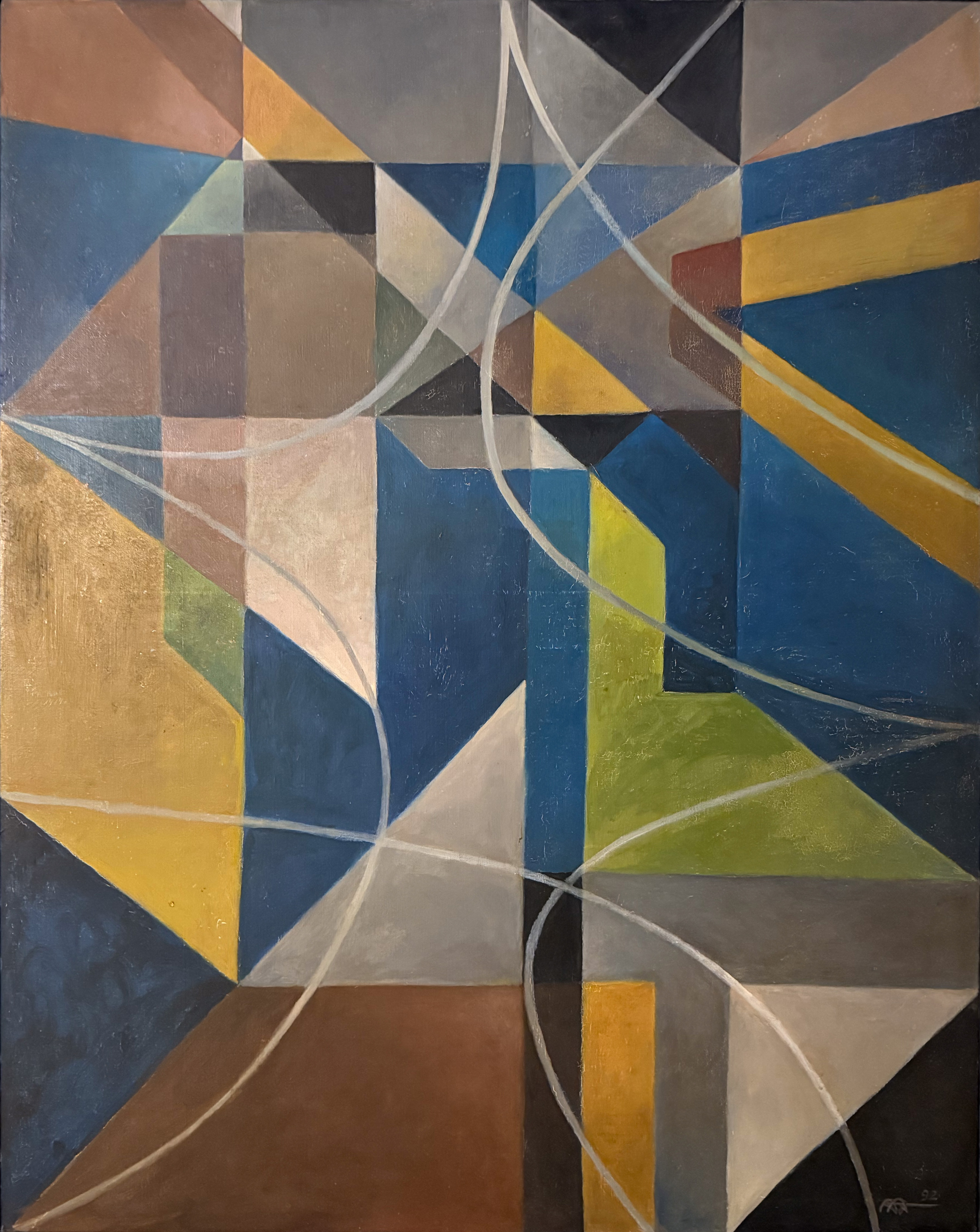 Aram Alecian, huile sur toile, 1992, 130×162 cm