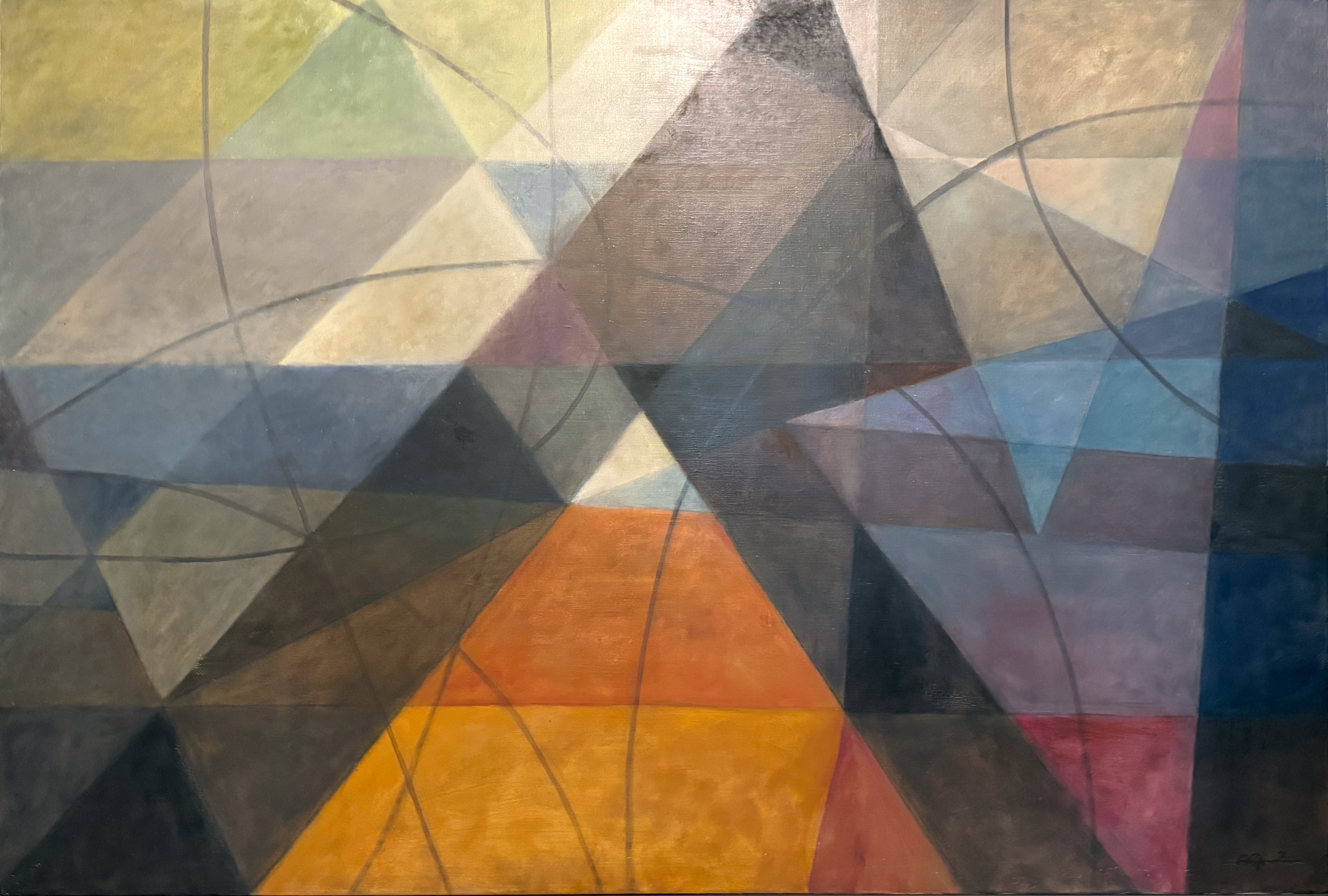 Aram Alecian, huile sur toile, 1992, 195×130 cm